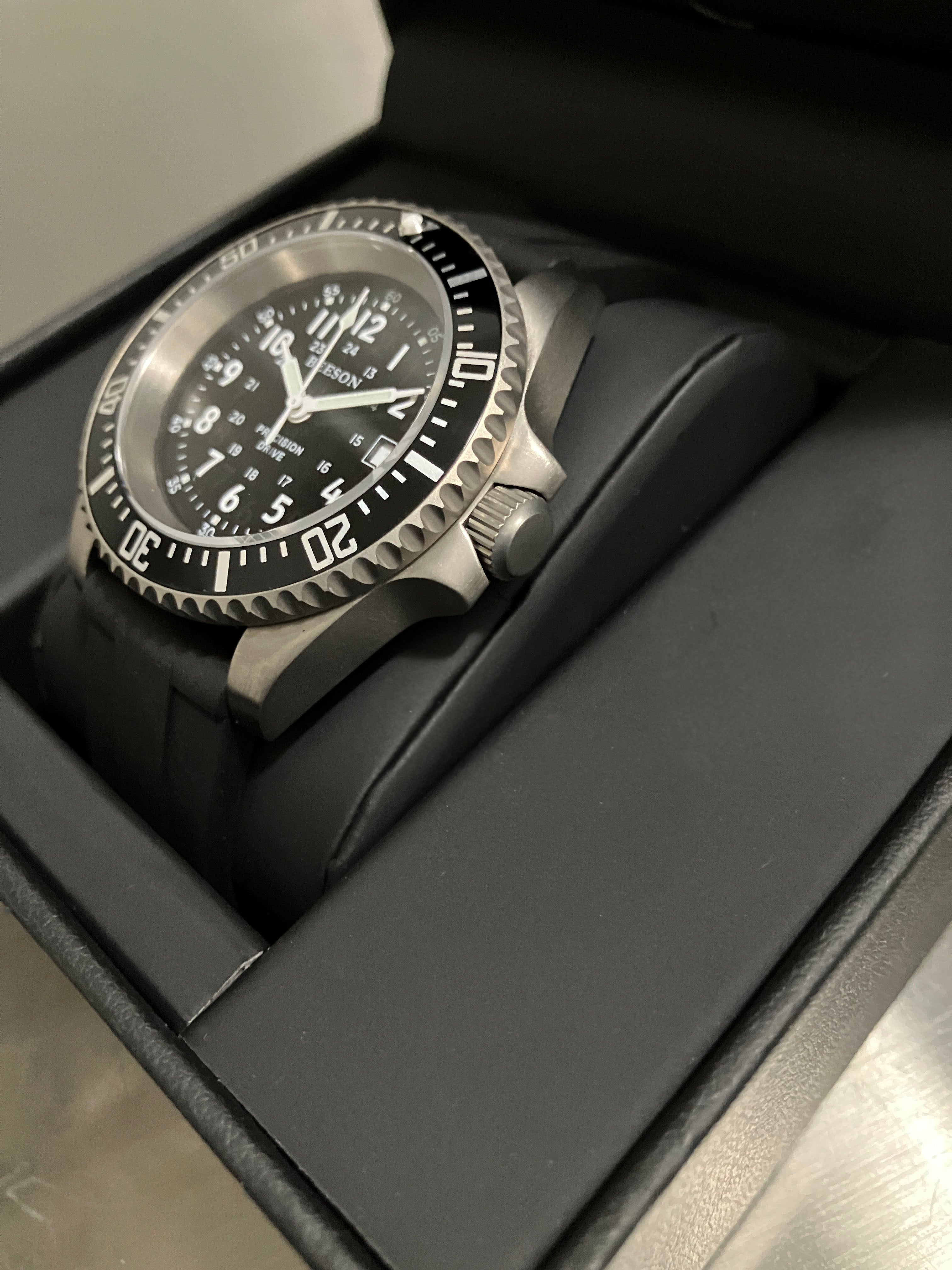 Titanium Field Dive Watch HAQ 40mm - High Accuracy Swiss ETA PreciDrive