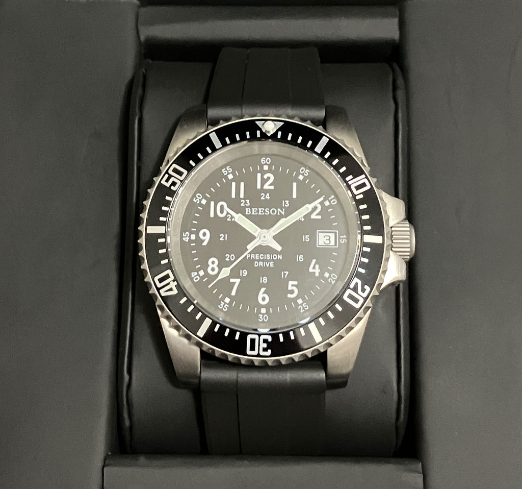 Titanium Field Dive Watch HAQ 40mm - High Accuracy Swiss ETA PreciDrive